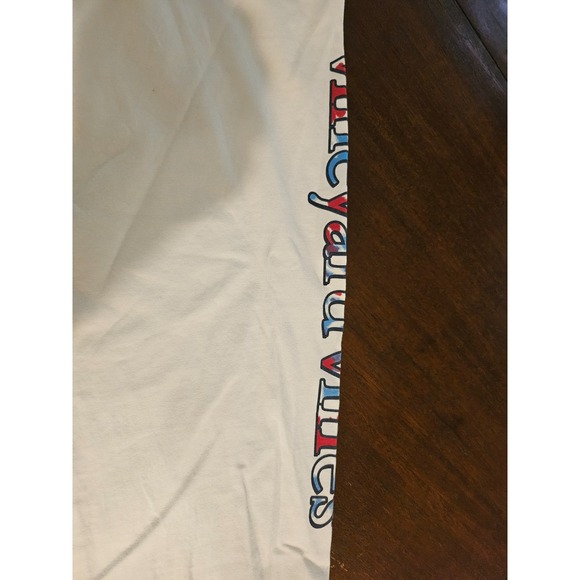 Limited Edition Vineyard Vines T-Shirt  Mens XL Lax Lacrosse White Long Sleeve - Picture 5 of 8